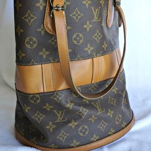 Louis Vuitton W Bucket 218551 Monogram Can Handbag
